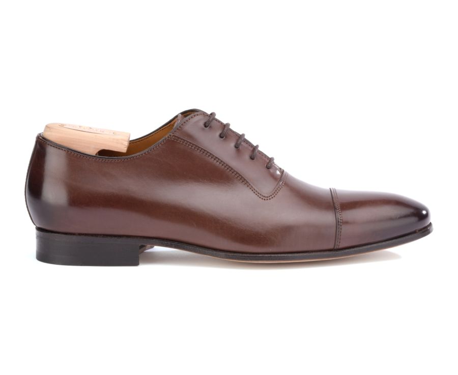 RICHELIEU HOMME CHOCOLAT PATINÉ